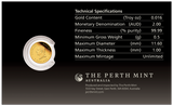 2026 Australian Kangaroo 0.5g Gold Coin