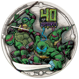 Teenage Mutant Ninja Turtles 40th Anniversary 2024 2oz Silver Antiqued High Relief Coloured Coin