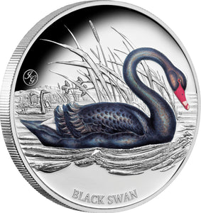 2024 $1 John Gould's Black Swan 1oz silver Proof Coin