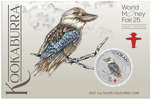 2025 WMF Kookaburra 1oz Silver Colored Coin