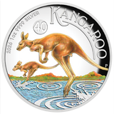 2026 Australian Kangaroo 1oz Silver Proof High Relief Coloured Coin