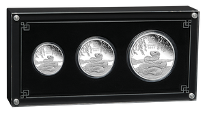 Australian Lunar Series III 2025 Year of the Snake Three-Coin Silver Proof Set