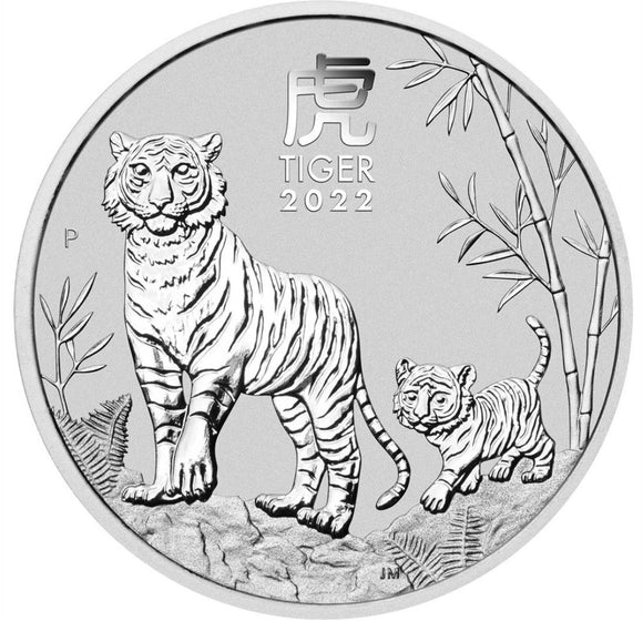 2022 Lunar Year of the Tiger 1 Kilo Silver Coin