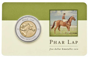 2000 Phar Lap $5 Bimetallic Coin