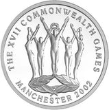 2002 $5 XVII Commonwealth Games Manchester Silver Proof Coin