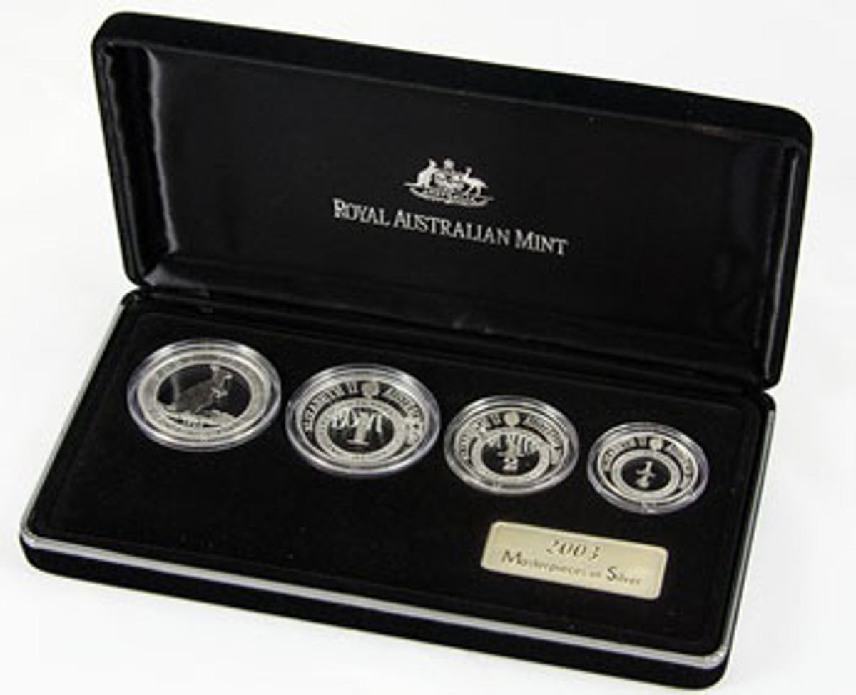 2003 Masterpieces In Silver Port Phillip Patterns 4 Coin Set ...