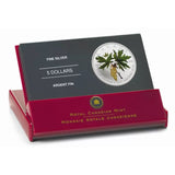 2005 Canada $5 Coloured Silver Maple Leaf: Bigleaf Maple - 1oz Fine Silver Coin
