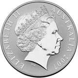 2007 $1 Australian Artist Kangaroo 1oz Silver Selectively Gold Plated Proof Coin