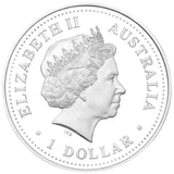 2007 $1 Australian Special Air Service 50th Anniversary 1oz Silver Coloured Proof Coin