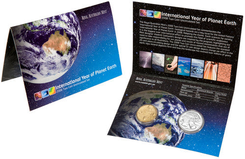 2008 International Year of Planet Earth Uncirculated 2 Coin Set