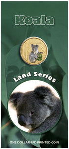 2008 $1 Land Series Koala Coloured Uncirculated Coin