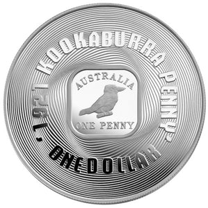 2008 $1 1921 Kookaburra Penny Silver Proof Coin