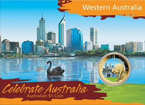 2009 $1 Celebrate Australia - Western Australia UNC