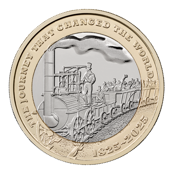 2025 £2 200 Years of the Modern Railway Brilliant Uncirculated Coin