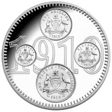 2010 $1 100 Years of Australian Coinage 1oz Silver Proof Coin