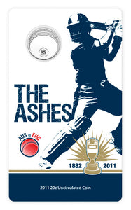 2011 20c The Ashes Uncirculated Coin