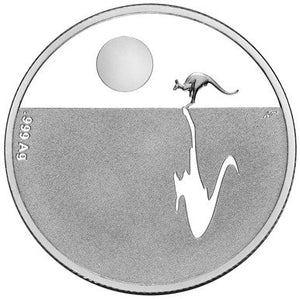 2011 $1 Kangaroo At Sunset Silver Proof Coin