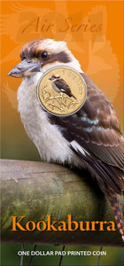 2011 Air Series Kookaburra $1 Coloured Uncirculated Coin in Card