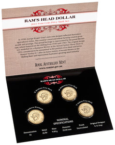 2011 $1 Rams Head Uncirculated 4 Coin Set (A,D,H,P)