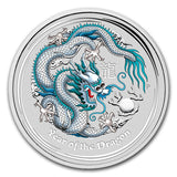 2012 ANA Philadelphia 1oz Silver White Year of the Dragon Coin