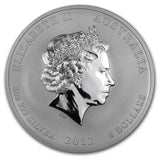 2012 5oz Silver Year of the Dragon Coin