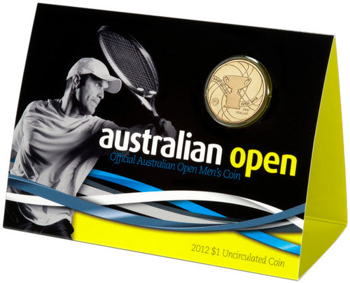 2012 $1 Australian Open Men's Trophy Uncirculated Coin