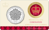 2013 50c Royal Collection 60th Anniversary of The Coronation of Her Majesty Queen Elizabeth II Uncirculated Coin