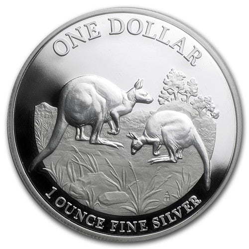 2014 $1 Kangaroo Series Explorer's First Sightings 1oz Silver Proof Coin