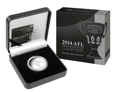 2014 $1 AFL Hawthorn Football Club Premiership 1oz Silver Proof Coin