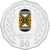 2014 50c AIATSIS Coloured Uncirculated Coin