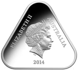 2014 $5 Lest We Forget Silver Triangular Proof Coin