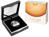 2016 $5 Remember The Fallen Silver Coloured Triangle Proof Coin