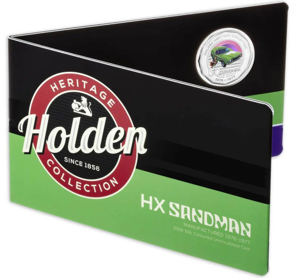 2016 50c Holden Heritage HX Sandman Coin in Card