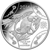 2016 $1 Year of The Monkey Silver Proof Coin