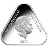 2017 $5 Front Line Angels 1oz Silver Coloured Proof Triangular Coin