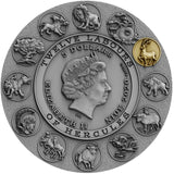 2020 Twelve Labours of Hercules Series - Ceryneian Hind 2oz Silver High Relief Coin