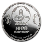 2020 Mongolia 2oz Silver Faberge Egg - Peter Carl's 100th Anniversary