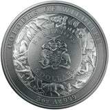 2021 $5 Ultra High Relief Antiqued 3oz Silver Tiger Individual Coin