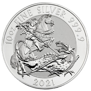 2021 Valiant (St George and the Dragon) 10oz Silver Coin