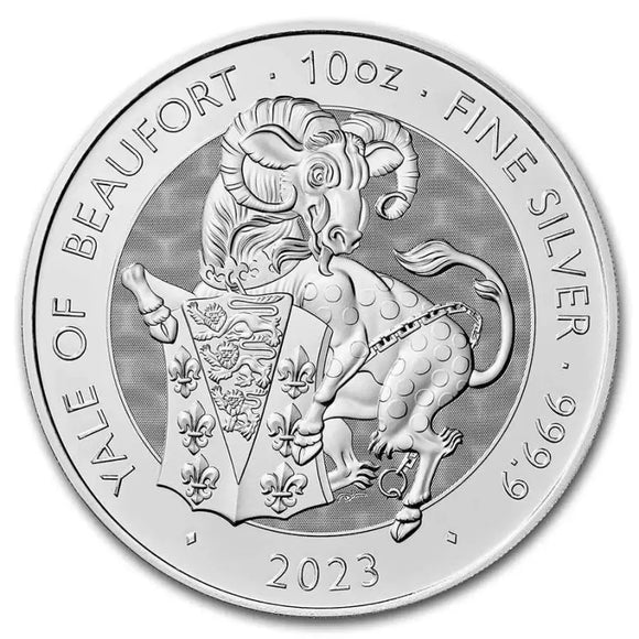 2023 GB Tudor Beasts Yale of Beaufort Silver 10oz Coin