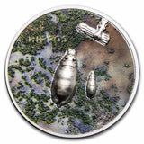2023 Palau 1 oz Silver $5 Split Views: Hippo Ultra High Relief Coin