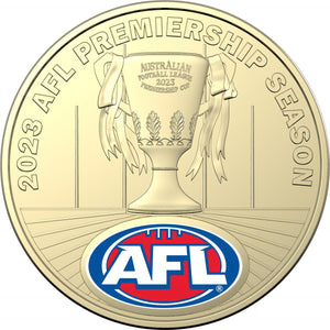 2023 AFL Limited-Edition Coloured $1 UNC