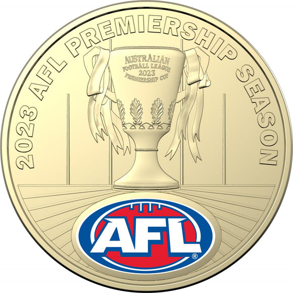 2023 AFL Limited-Edition Coloured $1 UNC