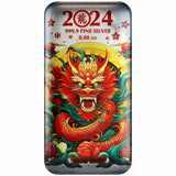 2024 Germania Mint Year of the Dragon BICE 8.88oz Silver Cast Bar