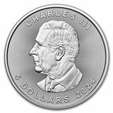Canada 2024 Maple 1oz Silver Coin BU