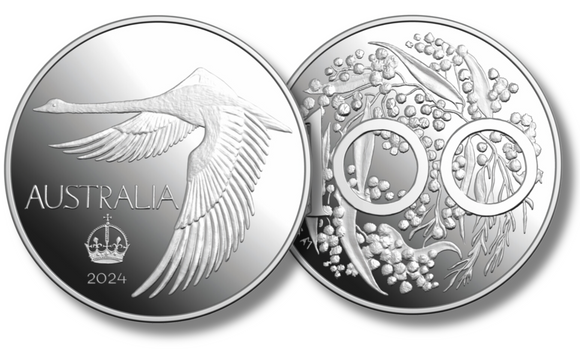 2024 Swan Dollar Pattern Crown – Silver Proof First Strike PR70