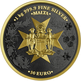 2025 Malta Golden Eagle 30 Euro 1 kilo Silver BU Coin