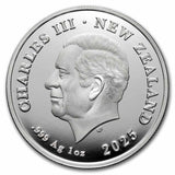2025 New Zealand Silver Dwelling Taniwha: Water 1oz Silver Coin