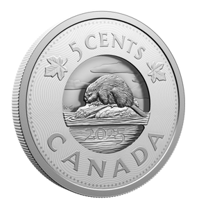2025 5-Cent Fine Silver Coin - Multilayered Beaver