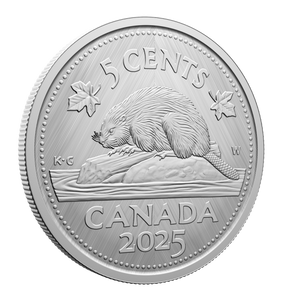 2025 5-Cent Fine Silver Coin Tribute: W Mint Mark - Beaver